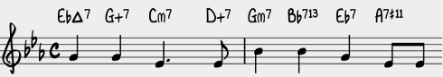 Tritone Approaches, First Two Bars