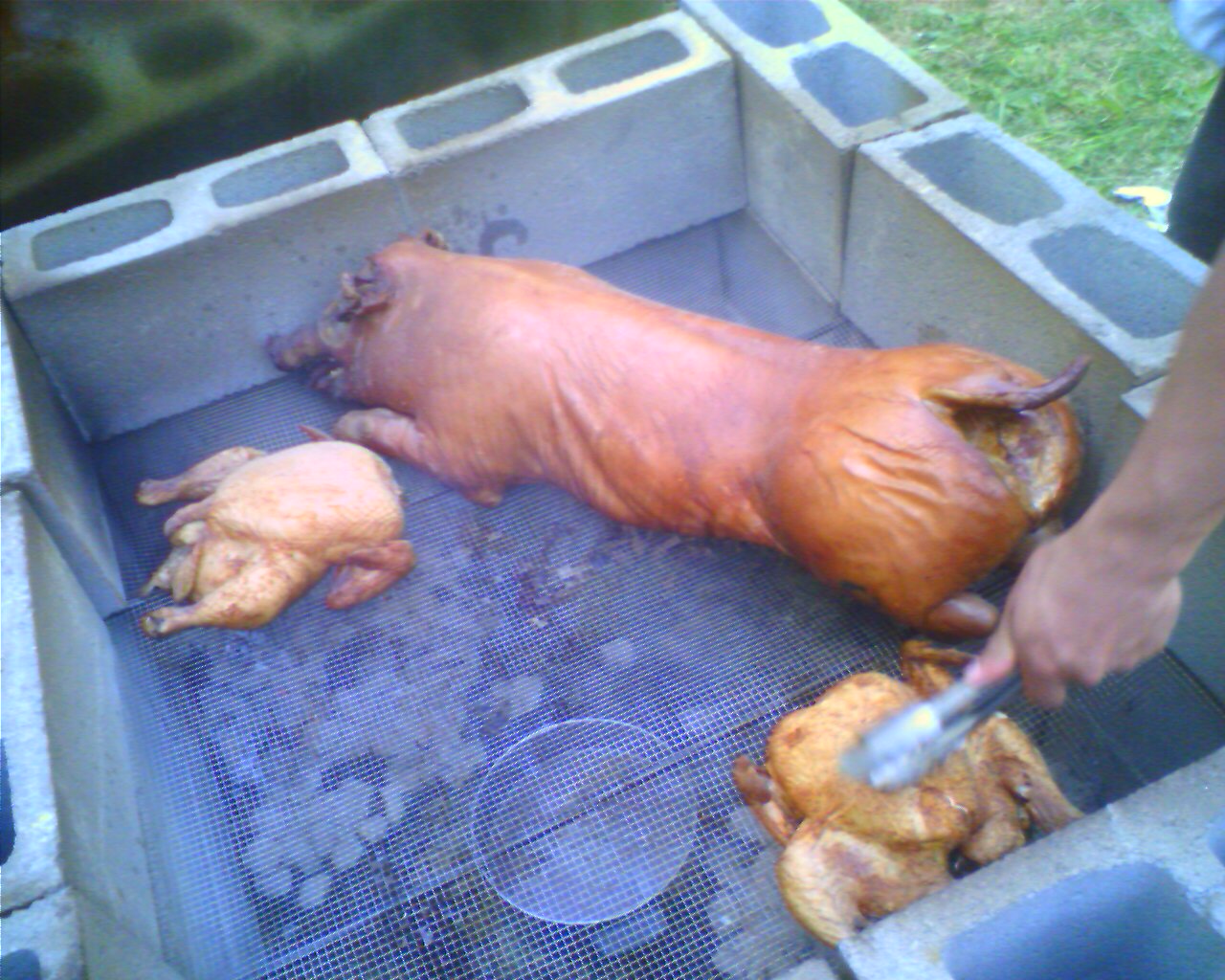 Mesquite pig at the bbq