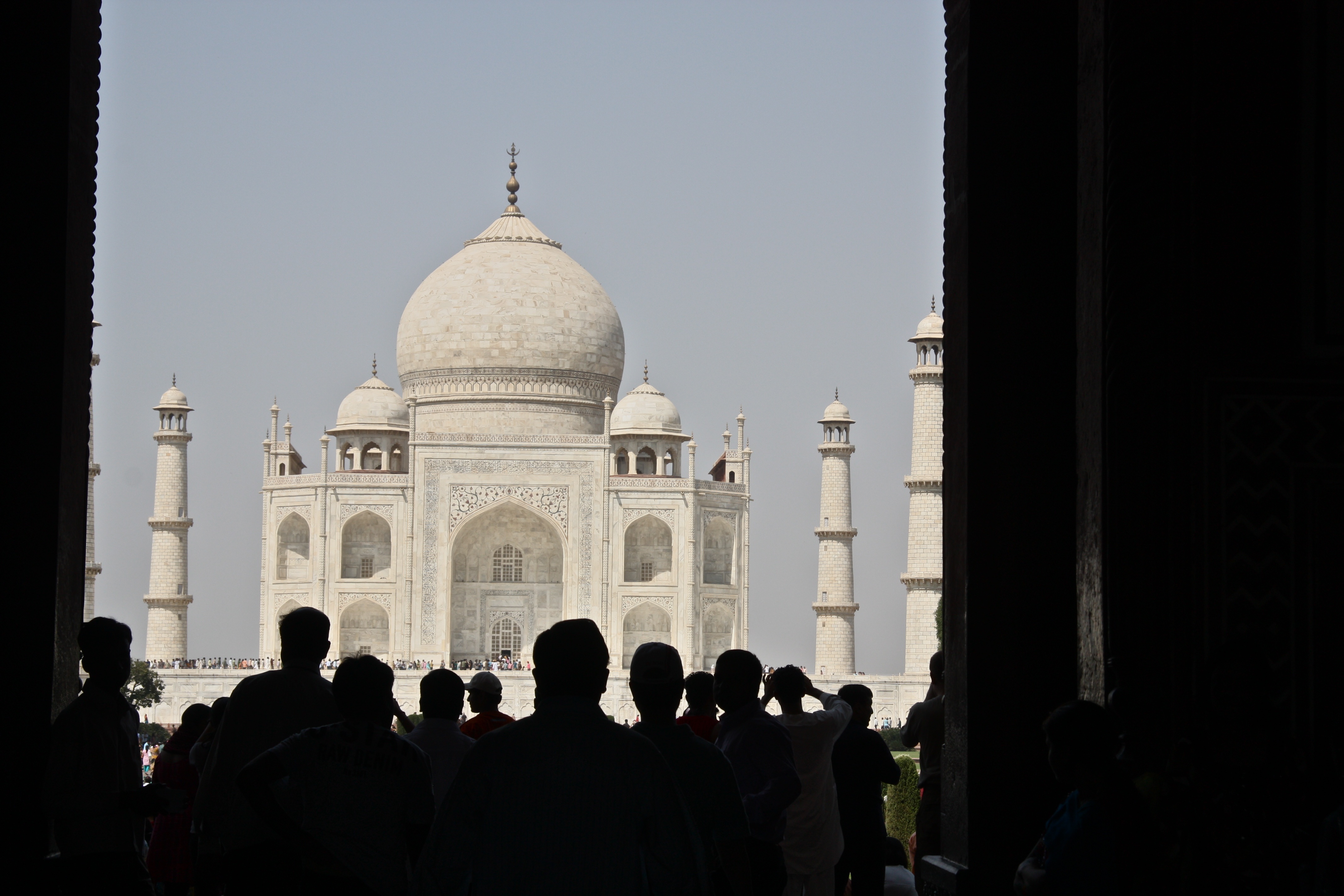 Approaching the Taj Mahal