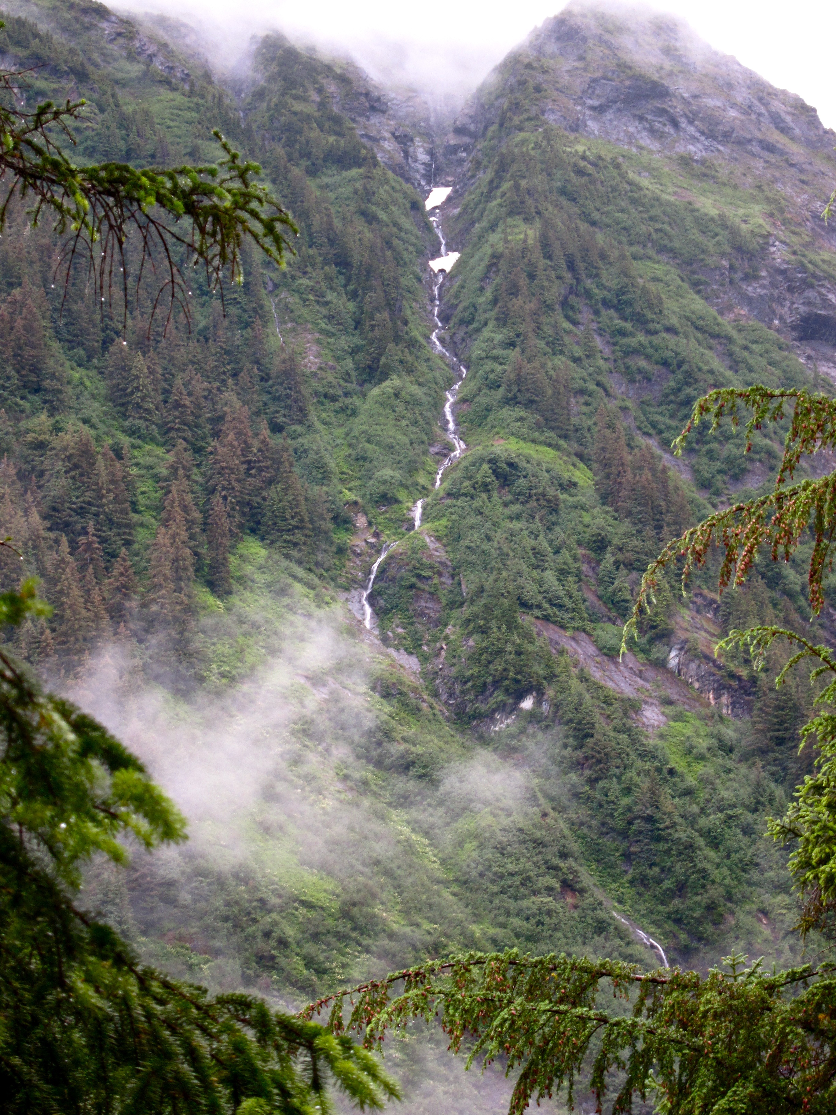Waterfall near Mendenhall Glacier