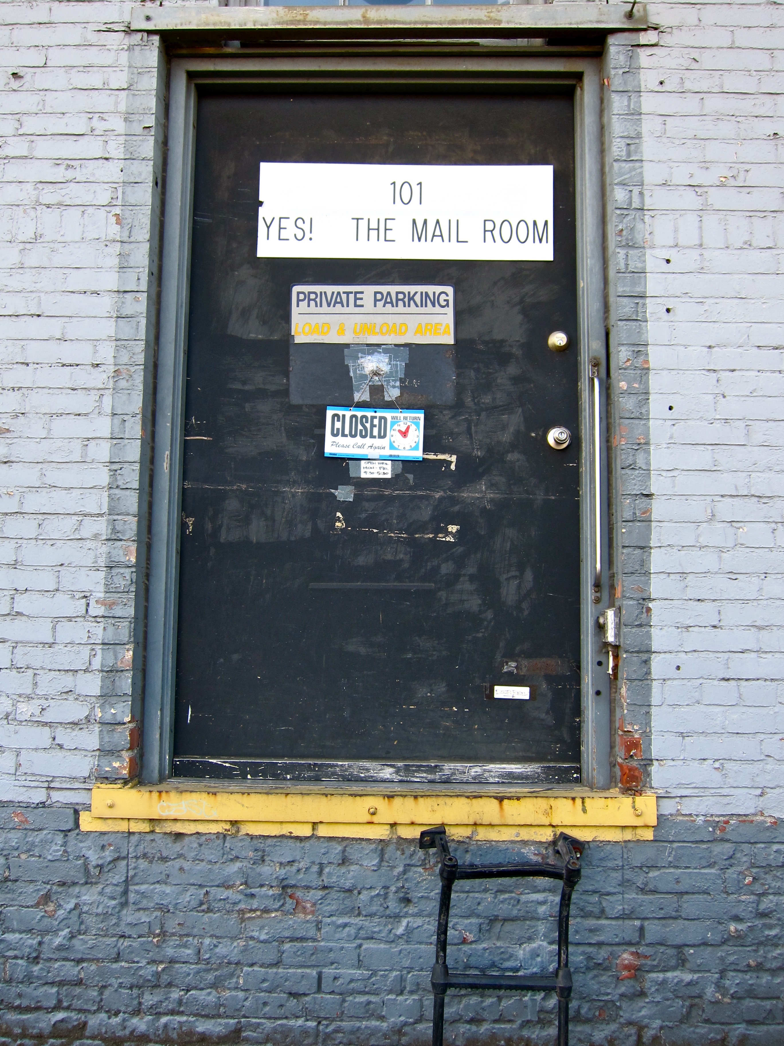 Mail Room Door